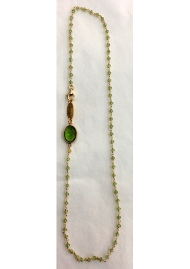 Collana rosario olivina