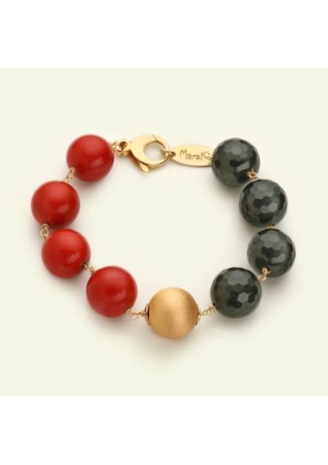 Bracciale bamboo red