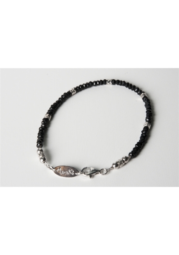 Bracciale spinello nero man BR0597