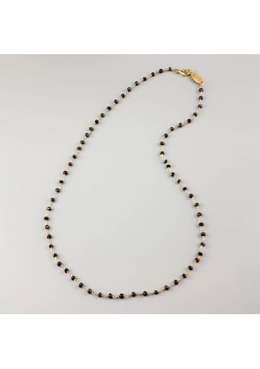 Collana, rosario spinello nero CN2146