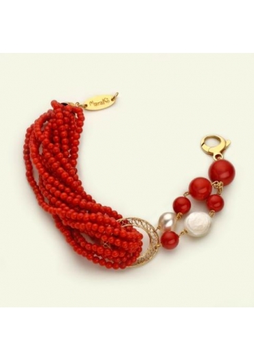 bracciale corallo bamboo red BR1392