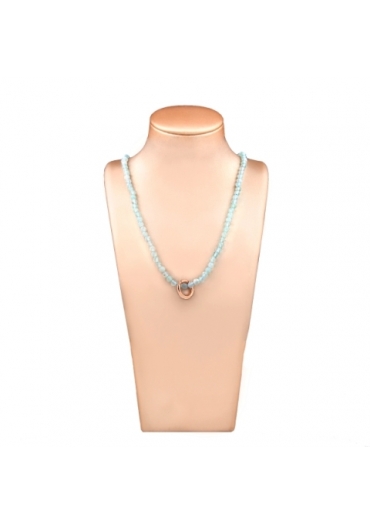 Collier acquamarina milk taglio diamond CN3471