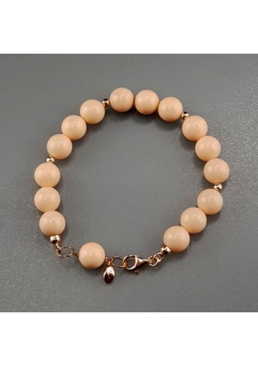 Bracciale bamboo rosa 10 mm br1520